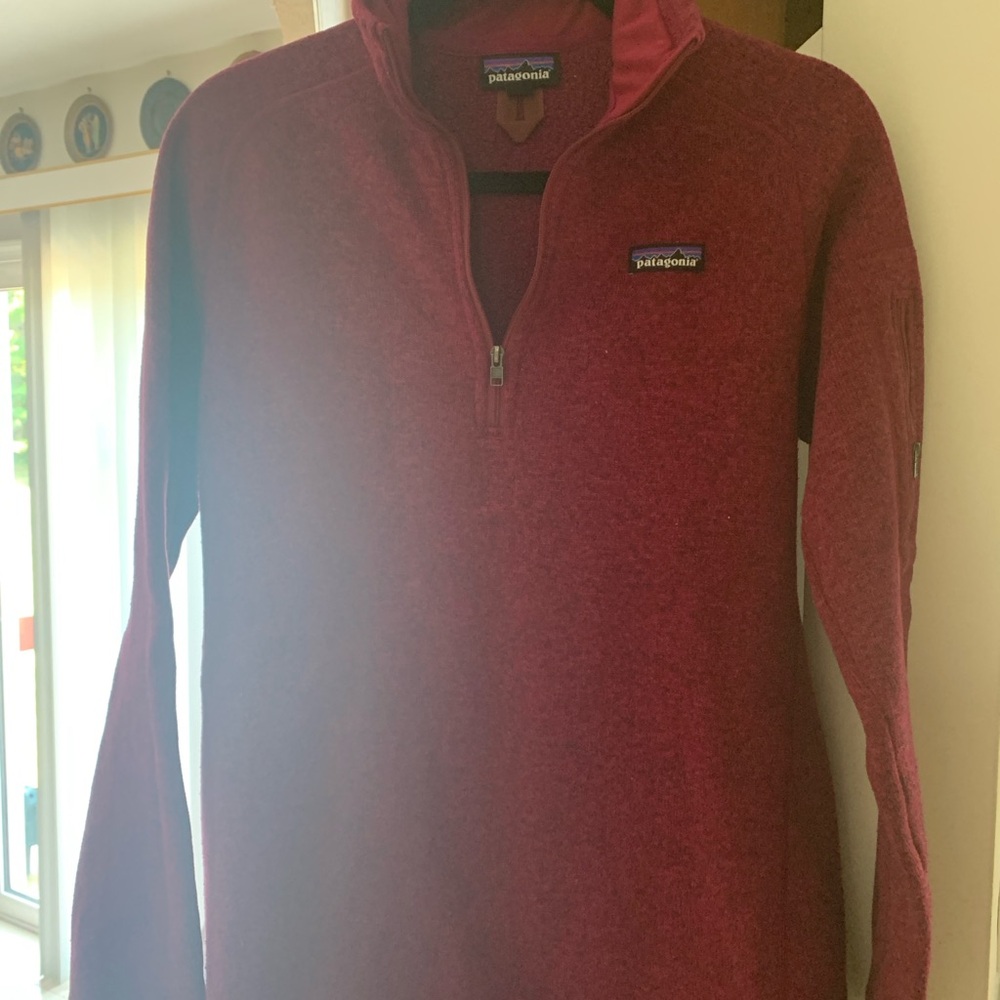 Patagonia pullover size women’s Large. Body fitting.